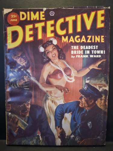 Vtg dime detective magazine - vtg,