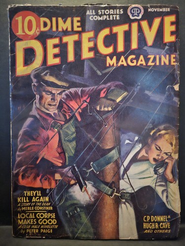 Vtg dime detective magazine - vtg,